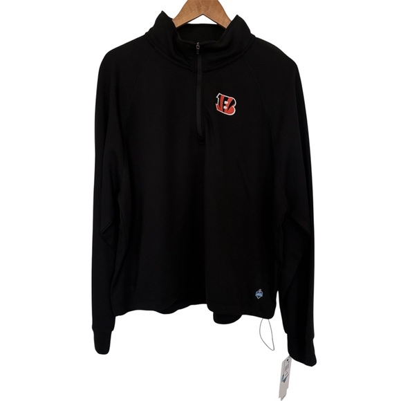 NFL Tops - Cincinnati Bengals Women's XXL NFL Scouting Combine 1/4 Zip Pullover NWT